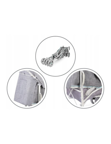 BN-LO-IRMA_GREY/MINT,Lionelo - Carucior sport Irma, Cu husa de picioare, Cu plasa de tantari, Conform cu standardul european de 