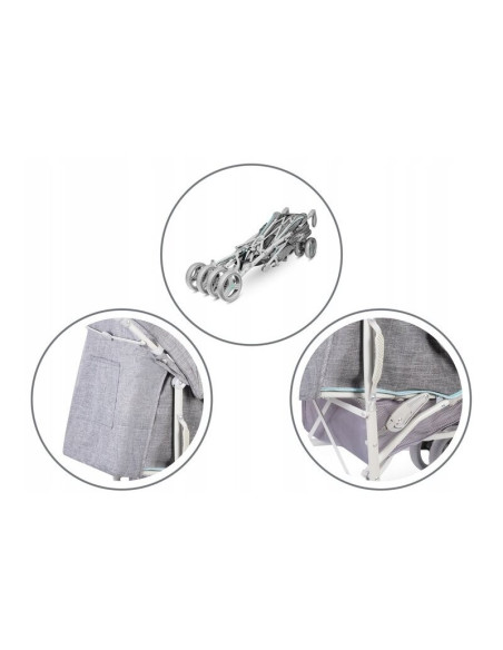 BN-LO-IRMA_GREY/MINT,Lionelo - Carucior sport Irma, Cu husa de picioare, Cu plasa de tantari, Conform cu standardul european de 