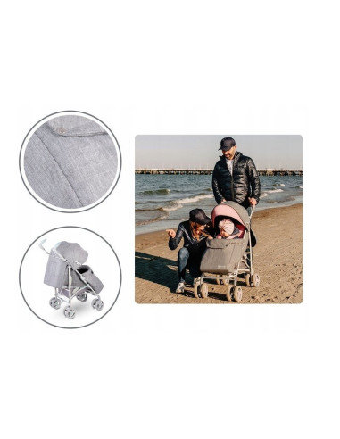 BN-LO-IRMA_GREY/MINT,Lionelo - Carucior sport Irma, Cu husa de picioare, Cu plasa de tantari, Conform cu standardul european de 