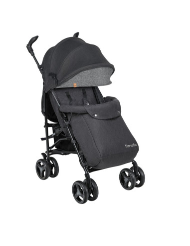 BN-LO-IRMA_BLACK/DARKGREY,Lionelo - Carucior sport Irma, Cu husa de picioare, Cu plasa de tantari, Conform cu standardul europea