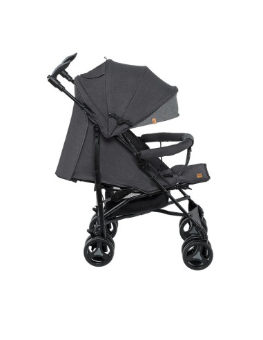 BN-LO-IRMA_BLACK/DARKGREY,Lionelo - Carucior sport Irma, Cu husa de picioare, Cu plasa de tantari, Conform cu standardul europea