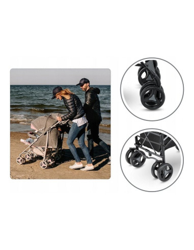 BN-LO-IRMA_BLACK/DARKGREY,Lionelo - Carucior sport Irma, Cu husa de picioare, Cu plasa de tantari, Conform cu standardul europea