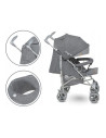 BN-LO-IRMA_GREY/DARKGREY,Lionelo - Carucior sport Irma, Cu husa de picioare, Cu plasa de tantari, Conform cu standardul european