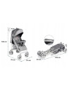 BN-LO-IRMA_GREY/DARKGREY,Lionelo - Carucior sport Irma, Cu husa de picioare, Cu plasa de tantari, Conform cu standardul european