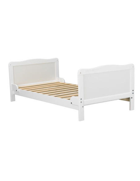 BN-BONAD01AL,BabyNeeds - Patut din lemn Nadia transformabil pentru bebe si junior, 140x70 cm, Din lemn de pin si mdf, Stabil si 