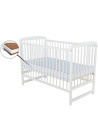 BN-BOOLA8CM01AL,BabyNeeds - Patut din lemn Ola 120X60 cm, Din lemn de pin, Stabil si rezistent, Inaltime saltea reglabila pe 3 n