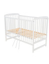 BN-BOOLA8CM01AL,BabyNeeds - Patut din lemn Ola 120X60 cm, Din lemn de pin, Stabil si rezistent, Inaltime saltea reglabila pe 3 n