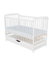 BN-BOOLA8CM02AL,BabyNeeds - Patut din lemn Ola 120x60 cm, Cu sertar cu capac, Din lemn de pin si mdf, Stabil si rezistent, Inalt