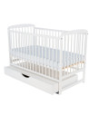 BN-BOOLA8CM02AL,BabyNeeds - Patut din lemn Ola 120x60 cm, Cu sertar cu capac, Din lemn de pin si mdf, Stabil si rezistent, Inalt