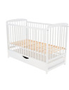 BN-BOOLA8CM02AL,BabyNeeds - Patut din lemn Ola 120x60 cm, Cu sertar cu capac, Din lemn de pin si mdf, Stabil si rezistent, Inalt