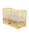 BN-BOOLA8CM02NT,BabyNeeds - Patut din lemn Ola 120x60 cm, Cu sertar cu capac, Din lemn de pin si mdf, Stabil si rezistent, Inalt