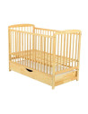 BN-BOOLA8CM02NT,BabyNeeds - Patut din lemn Ola 120x60 cm, Cu sertar cu capac, Din lemn de pin si mdf, Stabil si rezistent, Inalt