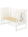 BN-BOTIMG8CM01AL,BabyNeeds - Patut din lemn Timmi Girafa 120x60 cm, Din lemn de pin si mdf, Stabil si rezistent, Inaltime saltea