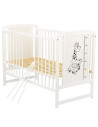 BN-BOTIMG8CM01AL,BabyNeeds - Patut din lemn Timmi Girafa 120x60 cm, Din lemn de pin si mdf, Stabil si rezistent, Inaltime saltea