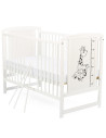 BN-BOTIMG8CM01AL,BabyNeeds - Patut din lemn Timmi Girafa 120x60 cm, Din lemn de pin si mdf, Stabil si rezistent, Inaltime saltea