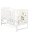 BN-BOTIMG8CM01AL,BabyNeeds - Patut din lemn Timmi Girafa 120x60 cm, Din lemn de pin si mdf, Stabil si rezistent, Inaltime saltea