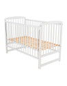 BN-BOOLA12CM03AL,BabyNeeds - Patut din lemn Ola 120x60 cm, Cu laterala culisanta, Din lemn de pin, Stabil si rezistent, Inaltime