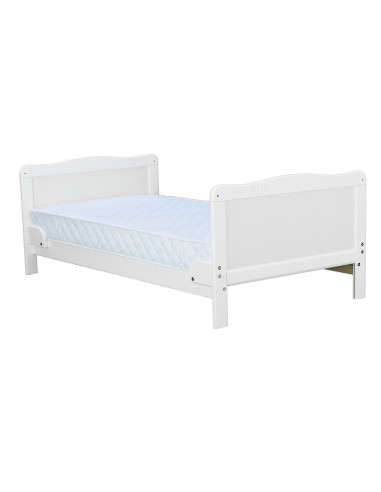 BN-BONAD12CM01AL,BabyNeeds - Patut din lemn Nadia transformabil pentru bebe si junior, 140x70 cm, Din lemn de pin si mdf, Stabil