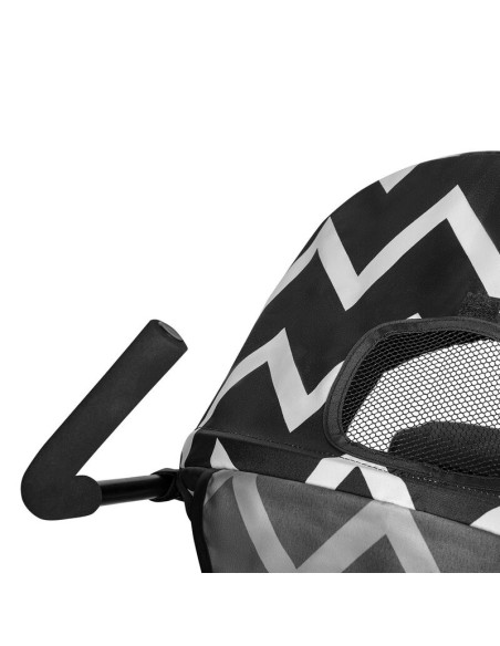 BN-LO-ELIA OSLO_BLACK/WHITE,Lionelo - Carucior sport Elia Oslo, Cu husa de picioare, Cu plasa de tantari, Conform cu standardul 