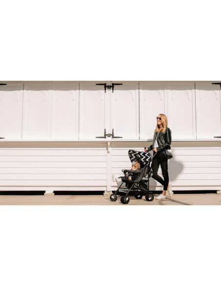 BN-LO-ELIA OSLO_BLACK/WHITE,Lionelo - Carucior sport Elia Oslo, Cu husa de picioare, Cu plasa de tantari, Conform cu standardul 
