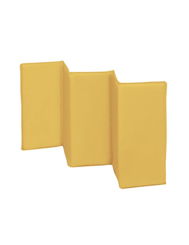 BN-LO-Sven Plus_Yellow_Scandi,Lionelo - Patut pliant cu doua nivele Sven Plus, 120x60 cm, arcada jucarii, masuta de infasat, vib