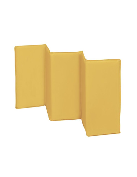BN-LO-Sven Plus_Yellow_Scandi,Lionelo - Patut pliant cu doua nivele Sven Plus, 120x60 cm, arcada jucarii, masuta de infasat, vib