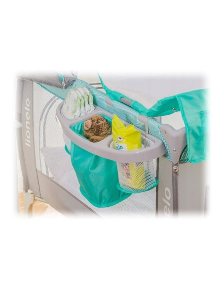 BN-LO-Sven Plus_Yellow_Scandi,Lionelo - Patut pliant cu doua nivele Sven Plus, 120x60 cm, arcada jucarii, masuta de infasat, vib