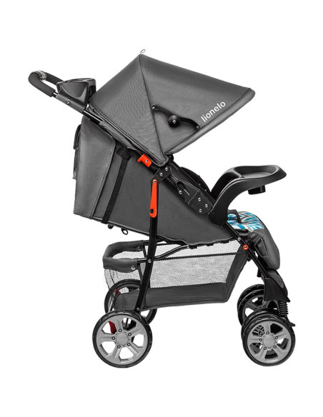 BN-LO-EMMA PLUS_BLUE_SCANDI,Lionelo - Carucior sport Emma Plus, Cu tavita, 2 Suporturi pentru pahar, Geanta accesorii, Conform c