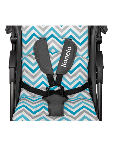 BN-LO-EMMA PLUS_BLUE_SCANDI,Lionelo - Carucior sport Emma Plus, Cu tavita, 2 Suporturi pentru pahar, Geanta accesorii, Conform c