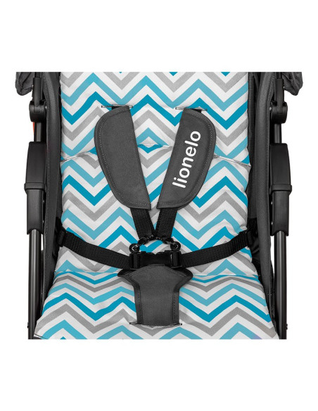 BN-LO-EMMA PLUS_BLUE_SCANDI,Lionelo - Carucior sport Emma Plus, Cu tavita, 2 Suporturi pentru pahar, Geanta accesorii, Conform c