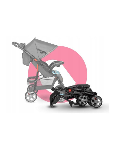 BN-LO-EMMA PLUS_BLUE_SCANDI,Lionelo - Carucior sport Emma Plus, Cu tavita, 2 Suporturi pentru pahar, Geanta accesorii, Conform c