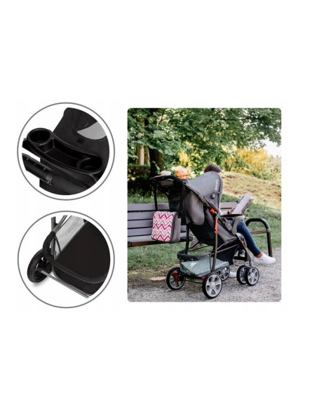 BN-LO-EMMA PLUS_BLUE_SCANDI,Lionelo - Carucior sport Emma Plus, Cu tavita, 2 Suporturi pentru pahar, Geanta accesorii, Conform c