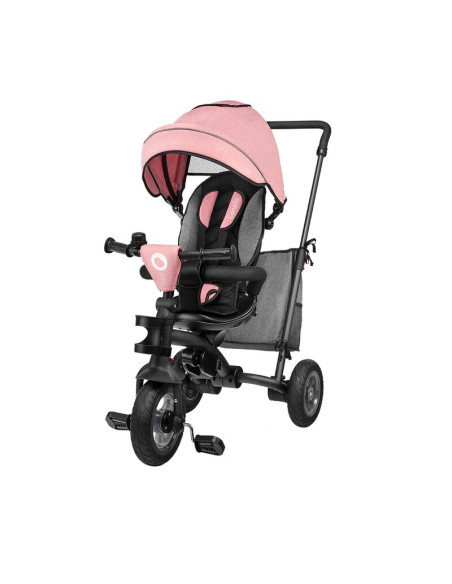 BN-LO-TRISCANDY_ROSE/GREY,Lionelo - Tricicleta Tris, Mecanism de pedalare libera, Suport picioare, Control al directiei, Scaun r