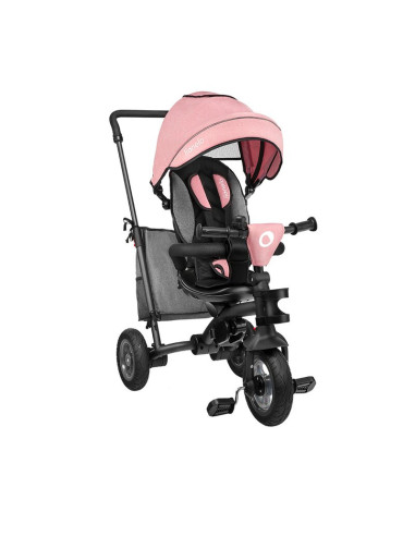 BN-LO-TRISCANDY_ROSE/GREY,Lionelo - Tricicleta Tris, Mecanism de pedalare libera, Suport picioare, Control al directiei, Scaun r