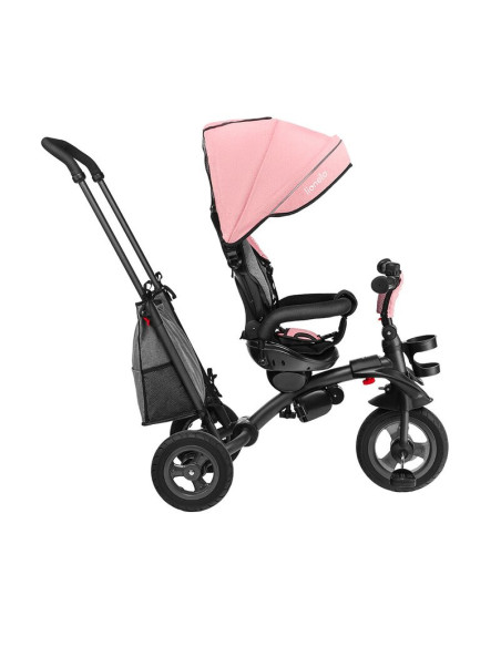 BN-LO-TRISCANDY_ROSE/GREY,Lionelo - Tricicleta Tris, Mecanism de pedalare libera, Suport picioare, Control al directiei, Scaun r