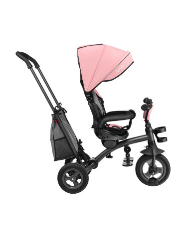 BN-LO-TRISCANDY_ROSE/GREY,Lionelo - Tricicleta Tris, Mecanism de pedalare libera, Suport picioare, Control al directiei, Scaun r