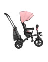 BN-LO-TRISCANDY_ROSE/GREY,Lionelo - Tricicleta Tris, Mecanism de pedalare libera, Suport picioare, Control al directiei, Scaun r
