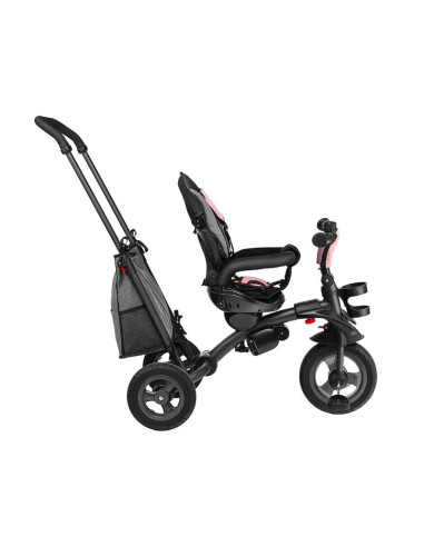 BN-LO-TRISCANDY_ROSE/GREY,Lionelo - Tricicleta Tris, Mecanism de pedalare libera, Suport picioare, Control al directiei, Scaun r