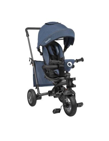 BN-LO-TRIS_JEANS,Lionelo - Tricicleta Tris, Mecanism de pedalare libera, Suport picioare, Control al directiei, Scaun reversibil