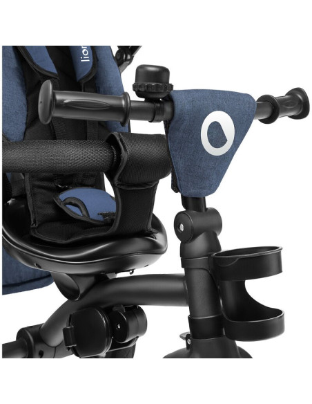 BN-LO-TRIS_JEANS,Lionelo - Tricicleta Tris, Mecanism de pedalare libera, Suport picioare, Control al directiei, Scaun reversibil