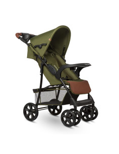 BN-LO-EMMA PLUS_FOREST_GREEN,Lionelo - Carucior sport Emma Plus, Cu tavita, 2 Suporturi pentru pahar, Geanta accesorii, Conform  2