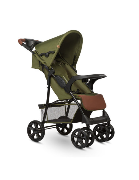 BN-LO-EMMA PLUS_FOREST_GREEN,Lionelo - Carucior sport Emma Plus, Cu tavita, 2 Suporturi pentru pahar, Geanta accesorii, Conform 