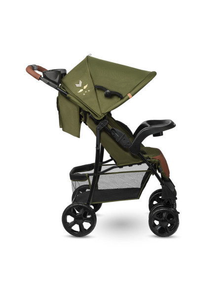 BN-LO-EMMA PLUS_FOREST_GREEN,Lionelo - Carucior sport Emma Plus, Cu tavita, 2 Suporturi pentru pahar, Geanta accesorii, Conform 