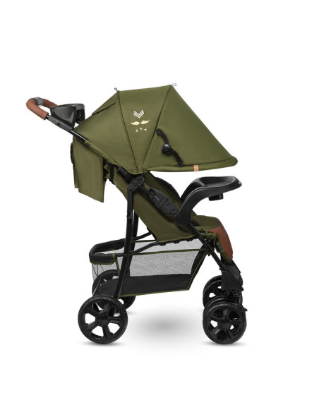 BN-LO-EMMA PLUS_FOREST_GREEN,Lionelo - Carucior sport Emma Plus, Cu tavita, 2 Suporturi pentru pahar, Geanta accesorii, Conform 