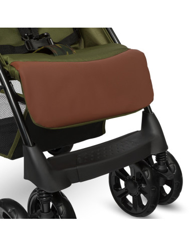 BN-LO-EMMA PLUS_FOREST_GREEN,Lionelo - Carucior sport Emma Plus, Cu tavita, 2 Suporturi pentru pahar, Geanta accesorii, Conform 