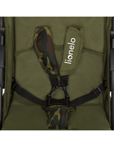 BN-LO-EMMA PLUS_FOREST_GREEN,Lionelo - Carucior sport Emma Plus, Cu tavita, 2 Suporturi pentru pahar, Geanta accesorii, Conform 