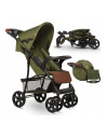 BN-LO-EMMA PLUS_FOREST_GREEN,Lionelo - Carucior sport Emma Plus, Cu tavita, 2 Suporturi pentru pahar, Geanta accesorii, Conform 