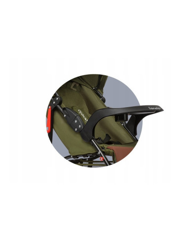 BN-LO-EMMA PLUS_FOREST_GREEN,Lionelo - Carucior sport Emma Plus, Cu tavita, 2 Suporturi pentru pahar, Geanta accesorii, Conform 