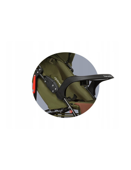 BN-LO-EMMA PLUS_FOREST_GREEN,Lionelo - Carucior sport Emma Plus, Cu tavita, 2 Suporturi pentru pahar, Geanta accesorii, Conform 