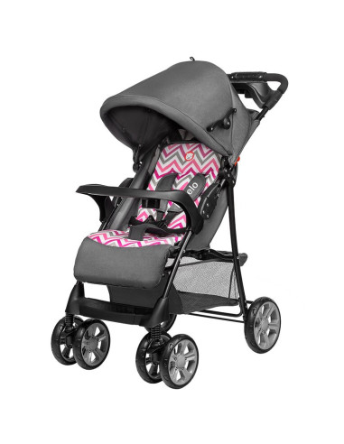 BN-LO-EMMA PLUS_PINK_SCANDI,Lionelo - Carucior sport Emma Plus, Cu tavita, 2 Suporturi pentru pahar, Geanta accesorii, Conform c